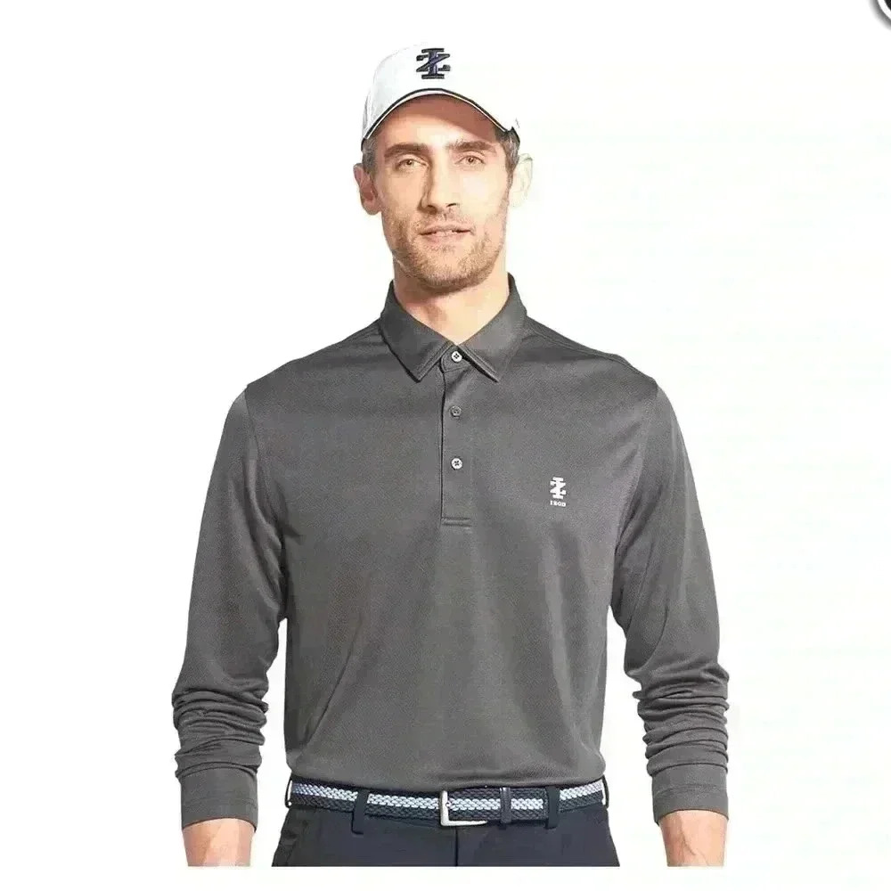 IZOD Golf Long Sleeve Polo Men